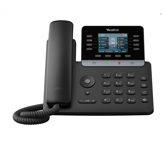 Yealink SIP-T73U SIP telefon, barevný displej 2,8" s rozlišením 320x240, 1x USB, 2 x RJ45 10/100/1000 Mbps, 12x SIP