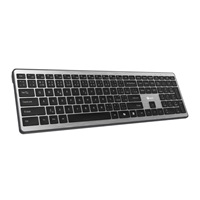 C-TECH Klávesnice Quallis KB-118 Dual mode, bezdrátová, BT5.0 + 2,4GHz, scissors tlačítka, USB nano receiver, CZ/SK