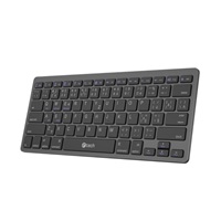 C-TECH Klávesnice KB-120S Dual mode, bezdrátová, BT5.0 + 2,4GHz, USB nano receiver, CZ/SK