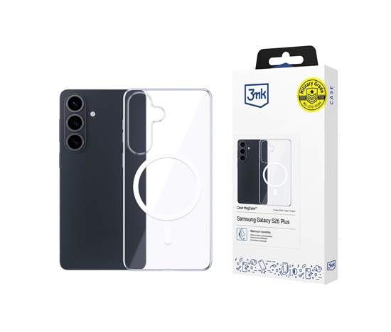 3mk ochranný kryt Clear MagCase pro Samsung Galaxy S26
