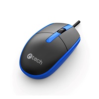 C-TECH Myš WM-10, černo/modrá, USB