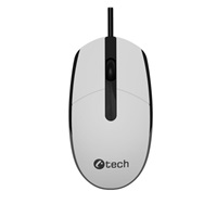 C-TECH Myš WM-10, černo/bílá, USB