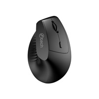 C-TECH Myš VEM-15, vertikální, Dual mode, bezdrátová, BT5.0 + 2,4GHz, 1600DPI, baterie 400 mAh, černá