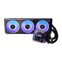 ASROCK Vodní chladič Phantom Gaming 360 LCD, 3x120mm, ARGB, LGA1851, AM5, černá