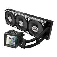 ASROCK Vodní chladič Steel Legend Dark 360 LCD, 3x120mm, LGA1851, AM5, černá