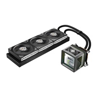 ASROCK Vodní chladič Steel Legend Dark 360 LCD, 3x120mm, LGA1851, AM5, černá