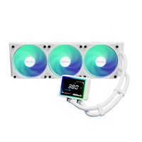 ASROCK Vodní chladič Challenger White 360 Digital, 3x120mm, ARGB, LGA1851, AM5, bílá