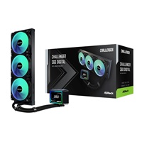 ASROCK Vodní chladič Challenger 360 Digital, 3x120mm, ARGB, LGA1851, AM5, černá