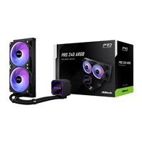 ASROCK Vodní chladič Pro 240 ARGB, 2x120mm, LGA1851, AM5, černá