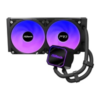 ASROCK Vodní chladič Pro 240 ARGB, 2x120mm, LGA1851, AM5, černá