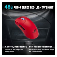 ASUS Herní myš ROG Harpe II Ace, Bezdrátová, červená