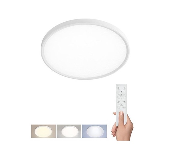 Solight LED osvětlení s dálkovým ovladačem Estela White, 50W, 5400lm, 60cm, URG<19, závěsné i přisazené