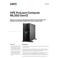 HPE PL ML350g12 6505P (2.2/12C) 1x32G (P69728) 2x4TB 4LFF MR408i-o2x1000W 1GbE NBD333 Smart Choice