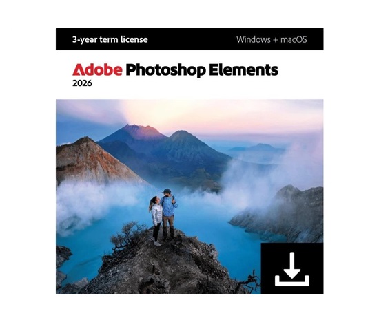 Photoshop Elements 2026 MP ML (+CZ) Commercial 1 User, 36 Months Term License