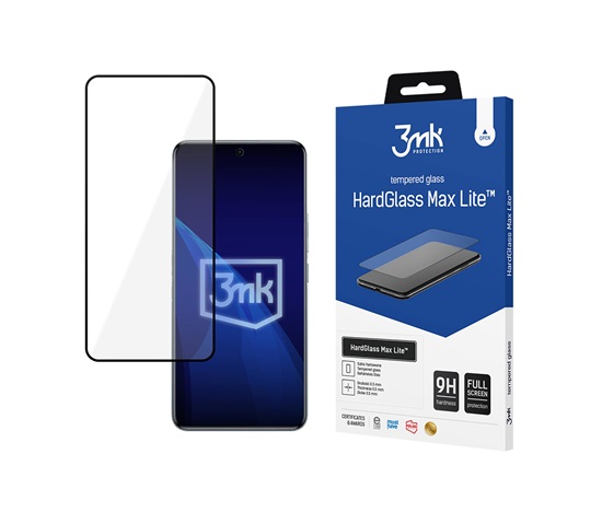 3mk tvrzené sklo HardGlass Max Lite Black pro Redmi Note 15 4G/5G
