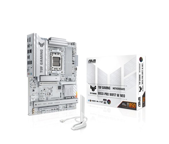 ASUS MB Sc AM5 TUF GAMING B850-PRO WIFI7 W NEO, AMD B850, 4xDDR5, 1xHDMI, 1xDP