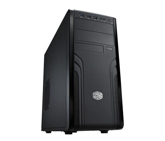 BAZAR - Cooler Master case Force 500, ATX, 1x 120mm Fan, Černá - Poškozený obal (Komplet)