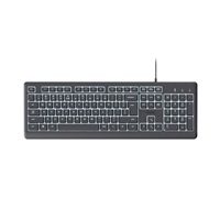 TRUST klávesnice Primo, Membránová, USB-C, Podsvícená, černá