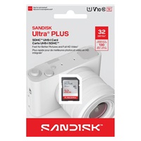 Sandisk Ultra PLUS SDHC karta 32GB UHS-I,V10, U1, C10, (130MB/s)