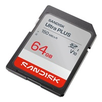 Sandisk Ultra PLUS SDXC karta 64GB UHS-I, V10, U1, C10, (150MB/s)