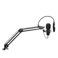 TRUST mikrofon GXT270 Emita II s nastavitelným ramenem, USB-C, černá