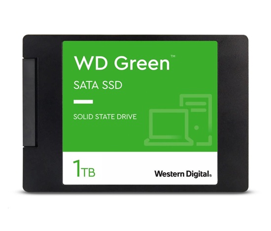 BAZAR VADNY - WD GREEN SSD 3D NAND WDS100T3G0A 1TB SATA/600, (R:500, W:400MB/s), 2.5" - Po opravě (Komplet)