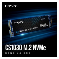 PNY SSD CS1030 500GB, PCIe Gen3x4, M.2 2280, (R:2500/ W:1100MB/s)