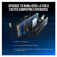 PNY SSD CS1030 1TB, PCIe Gen3x4, M.2 2280, (R:2100/ W:1700MB/s)