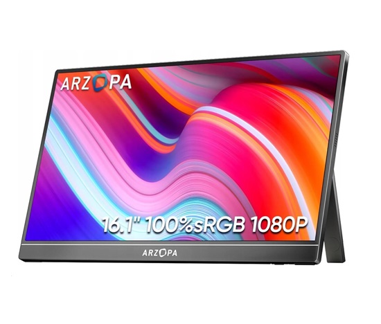 Arzopa Z1C Portable Monitor 16.1" IPS Full HD 1080p Metal Housing Přenosný monitor