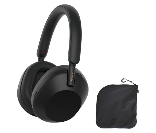 Sony bezdrátová sluchátka WH-1000XM5 Soft case, EU, černá