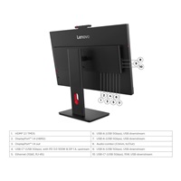 LENOVO LCD ThinkVision T27QD-4v - 27",IPS,mat,16:9,2560x1440,178/178,4/6ms,350cd/m2,1500:1,HDMI,DP,VESA,PIVOT,3Y