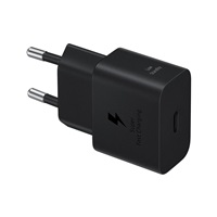 BAZAR - Power adapter Samsung Black, EU - Poškozený obal (Komplet)