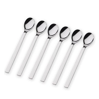 WMF Sada lžiček na latte macchiato Nuova, 6 ks, nerezová ocel