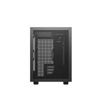 DEEPCOOL Case CH260 WOOD, mATX, Průhledná bočnice, černo-dřevěná