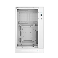 DEEPCOOL Case CH270 PLUS, mATX, Průhledná bočnice, bílá
