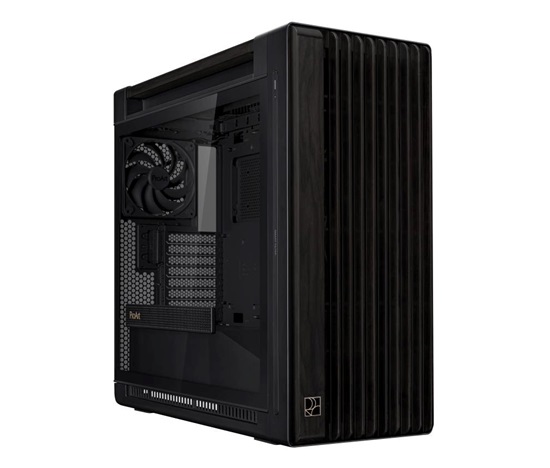 BAZAR - ASUS case PROART PA602 WOOD TG PWM BLACK, Mid Tower, průhledná bočnice, černá - Poškozený obal (Komplet)