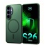 3mk ochranný kryt Smoke MagCase Green pro Samsung Galaxy S26+