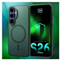 3mk ochranný kryt Smoke MagCase Green pro Samsung Galaxy S26+