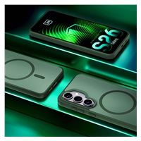3mk ochranný kryt Smoke MagCase Green pro Samsung Galaxy S26