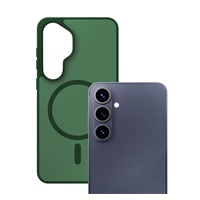 3mk ochranný kryt Smoke MagCase Green pro Samsung Galaxy S26