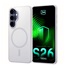 3mk ochranný kryt Smoke MagCase White pro Samsung Galaxy S26+