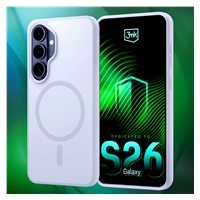 3mk ochranný kryt Smoke MagCase White pro Samsung Galaxy S26+