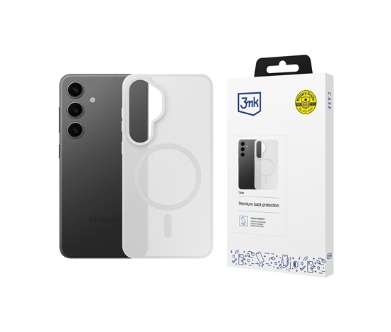 3mk ochranný kryt Smoke MagCase White pro Samsung Galaxy S25