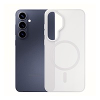 3mk ochranný kryt Smoke MagCase White pro Samsung Galaxy S26