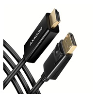 BAZAR - AXAGON RVD-HI14C2, DisplayPort -> HDMI 1.4 redukce / kabel 1.8m, 4K/30Hz - Poškozený obal (Komplet)