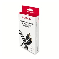 BAZAR - AXAGON RVD-HI14C2, DisplayPort -> HDMI 1.4 redukce / kabel 1.8m, 4K/30Hz - Poškozený obal (Komplet)