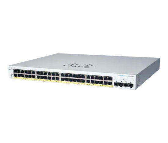 BAZAR - Cisco switch CBS220-48P-4G (48xGbE,4xSFP,48xPoE+,382W) - REFRESH - Rozbaleno (Komplet)