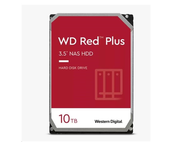WD RED PLUS NAS WD120EFGX 12TB, SATA III 3.5", 512MB 7200RPM, 260MB/s, CMR