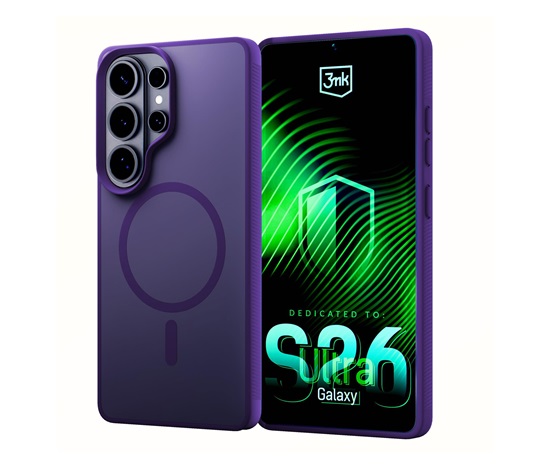 3mk ochranný kryt Smoke MagCase Purple pro Samsung Galaxy S26 Ultra