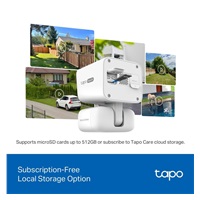 TP-Link Tapo C645D KIT venkovní/outdoor otočná kamera (2x 3MP, 2K 1296p, IR 10m, WiFi, micro SD card)
